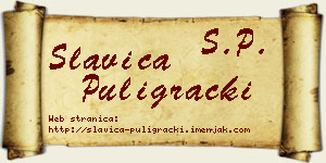 Slavica Puligrački vizit kartica